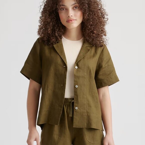 Quince Linen Short and Pant Set - Picture 1 of 8